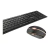 CHERRY DW 9100 SLIM belaidis klaviatūros ir pelės rinkinys, RF Wireless + Bluetooth, universalus, juodas