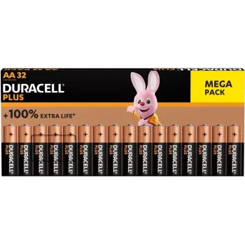 Šarminės baterijos Duracell Batterie Plus AA 32 vnt. (LR6, 1,5 V)
