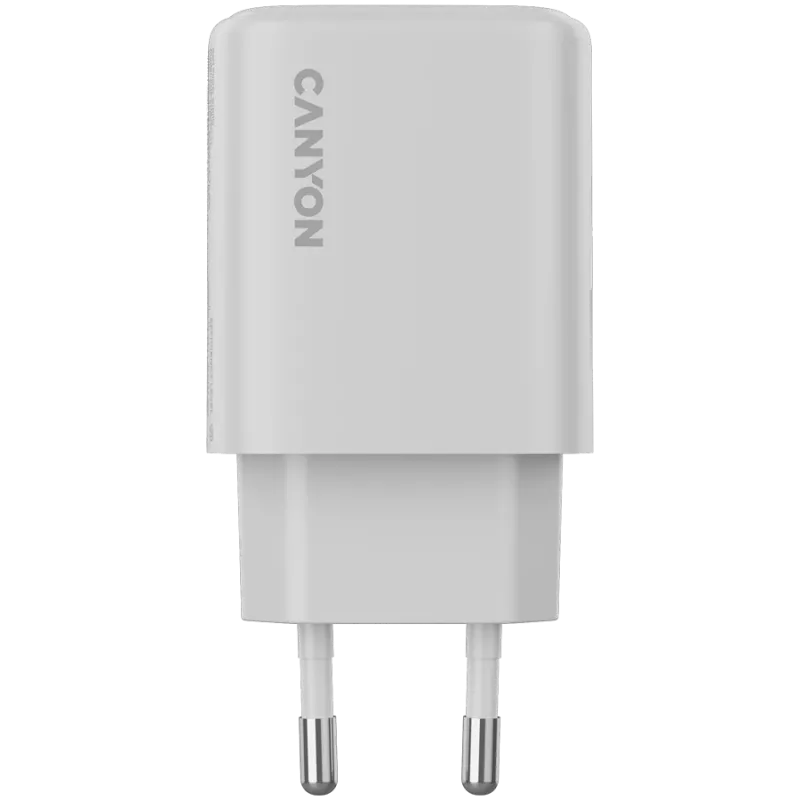 CANYON OnCharge 250 25W 1xPD 1xQC EU Baltas