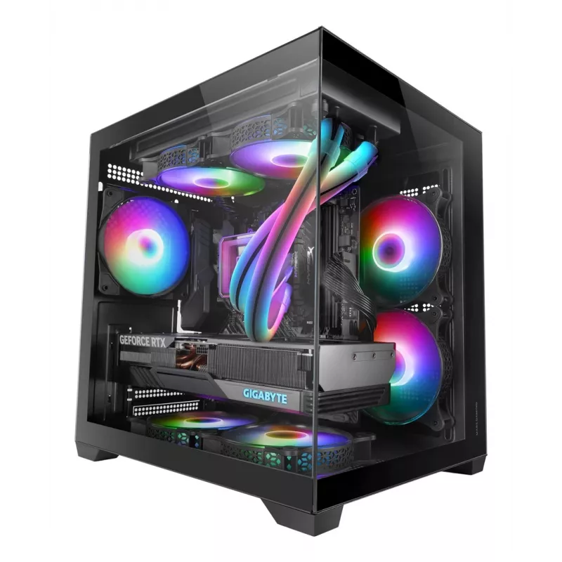 Mars Gaming MC-VIEW2 Mini Tower Juodas