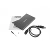 NATEC RHINO GO korpusas USB 3.0 2,5'' SATA HDD/SSD, juodas aliuminis