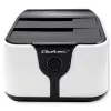 Qoltec 50309 HDD SSD 2.5 3.5 dokavimo stotelė | SATA III | USB 3.0 | Super greitis 5Gb/s | su klonavimo funkcija