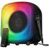 Garsiakalbis SVEN PS-555, juodas, galia 65 W (RMS), TWS, Bluetooth, USB, microSD, nuotolinio valdymo pultas, ličio baterija