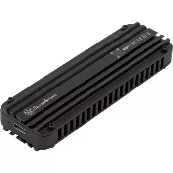 Išorinis SSD korpusas Silverstone MS12 Black M.2 NVMe USB 3.2 Gen2x2