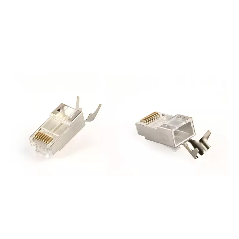 GEMBIRD RJ45 jungtys CAT7 8P8C auksuotos 15µ FTP/SFTP, pakuotė po 100 vnt.