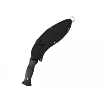 Machete Mil-Tec kukri 15534000 – nerūdijančio plieno ašmenys 255 mm, bendras ilgis 375 mm, ABS rankena, su dangteliu