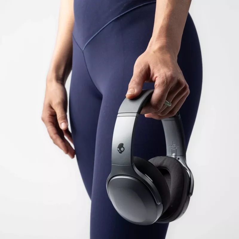 Skullcandy Crusher 540 Active S6EVW-T992 uždaros ausinės, Bluetooth ir laidinės, Sensory Bass, iki 40 val. baterija, sulankstomos, Black Coal