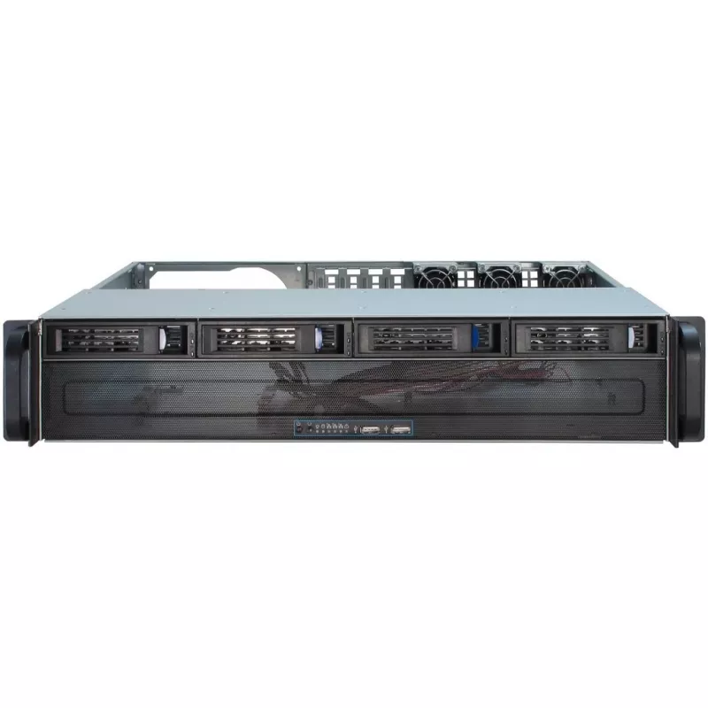Inter-Tech IPC 2U-2404S – 19 colių stovo 2U korpusas micro ATX