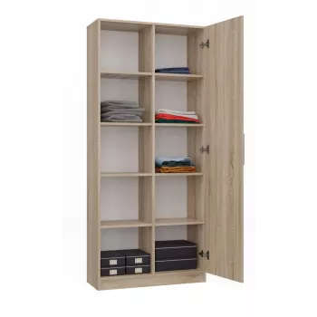 Biuro spinta knygoms Top e shop RD-80 SONOMA KPL, ąžuolo spalva, 10 lentynų, 800×300×1820 mm, medžio drožlių plokštė