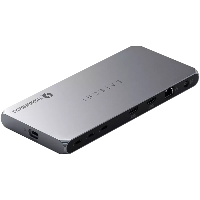 Satechi Thunderbolt 4 Dock ST-DT4MDM-EU – Thunderbolt 4 stotelė, 2× HDMI 2.0, 2× USB-A 3.2