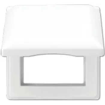 Jung AS 581 BFKL WW balta besraigtė dengiamoji plokštelė, termoplastikas, 80,5×80,5 mm