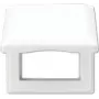 Jung AS 581 BFKL WW balta besraigtė dengiamoji plokštelė, termoplastikas, 80,5×80,5 mm
