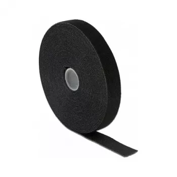 Lipnusis kabliuko ir kilpelės užsegimas (Velcro) DeLOCK 20671, 20 mm x 10 m, juoda, dėžutėje