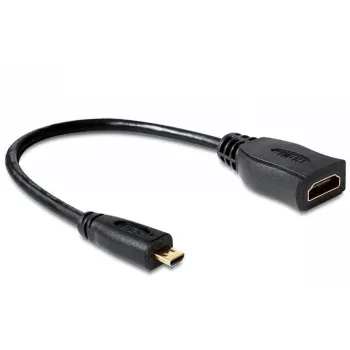 HDMI kabelis DeLOCK 65391 0,23 m, A tipas į D tipą, juodas