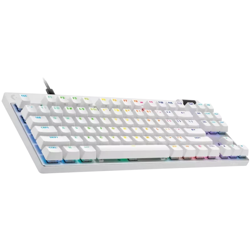 LOGITECH G PRO X TKL RAPID žaidimų klaviatūra - balta - US INT'L - USB - EMEA28i-935 - LINIJINIAI