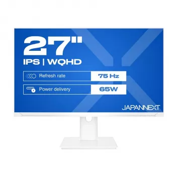 JAPANNEXT JN-IPS270WQHD75F-C65W-HSP-W 27 colių WQHD monitorius, IPS, 2560x1440, 75 Hz, AMD FreeSync, HDMI, DisplayPort