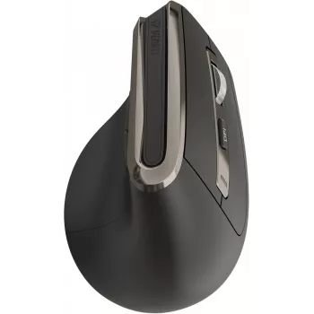 Yenkee YMS 5040 ERGO PRO belaidė vertikali pelė su dvigubu ryšiu 2.4 GHz / BT 5.0 / BT 3.0, baterija, juoda
