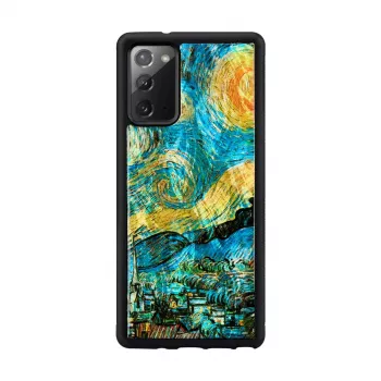 Apsauginis dėklas iKins Samsung Galaxy Note 20 — žvaigždėta naktis juoda