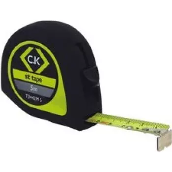Matavimo juosta c.k tools T3442M — 5 m plieninė matavimo juosta