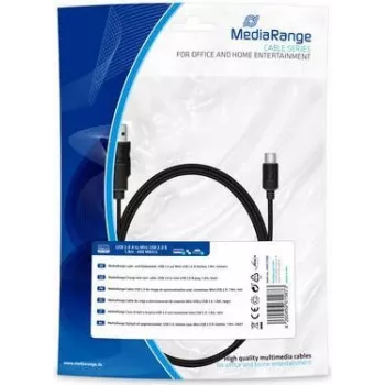 Audio kabelis MediaRange MRCS189 1,5 m 3,5 mm Juodas