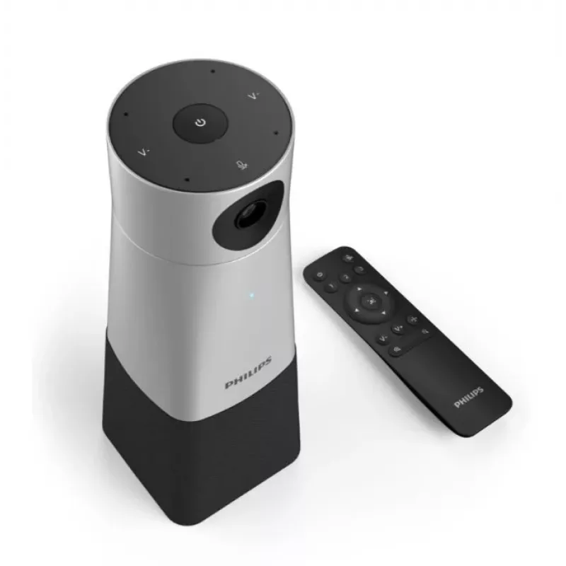 Vaizdo konferencijų kamera Philips PSE0550, 4K Ultra HD, 30 fps, CMOS, juoda/sidabrinė