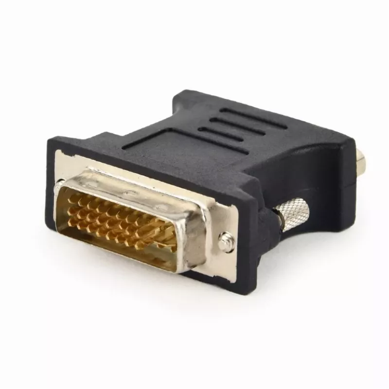 Lyties keitiklis DVI-A į VGA 15-pin, Gembird A-DVI-VGA-BK