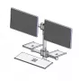 Sieninis stovas su dviem tvirtinimo rankomis Ergonomic Solutions EET063-02
