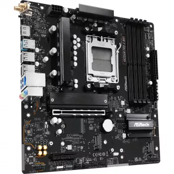 Motininė plokštė ASRock A620AM Pro-A WiFi AM5 mATX — AMD A620, lizdas AM5, DDR5 iki 256 GB, Wi‑Fi 6E, 2.5Gb LAN, HDMI 2.1