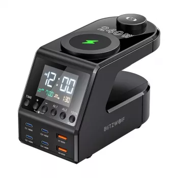 Žadintuvas BlitzWolf BW-FW10 su 2×USB-A ir 4×USB-C prievadais