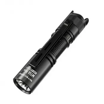 Kišeninis žibintuvėlis Nitecore MT1A Pro – LED 50 lm, USB įkraunamas, 1100 mAh, aliuminis, vandeniui atsparus, smūgiams atsparus, juodas