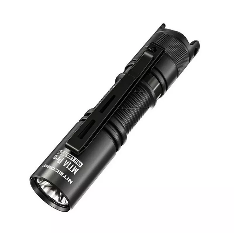 Kišeninis žibintuvėlis Nitecore MT1A Pro – LED 50 lm, USB įkraunamas, 1100 mAh, aliuminis, vandeniui atsparus, smūgiams atsparus, juodas