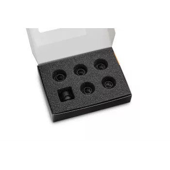 EK Water Blocks EK-Quantum Torque 6-Pack HDC 12 veržliarakčio antgalis juodas 1/4 colio 6 vnt.
