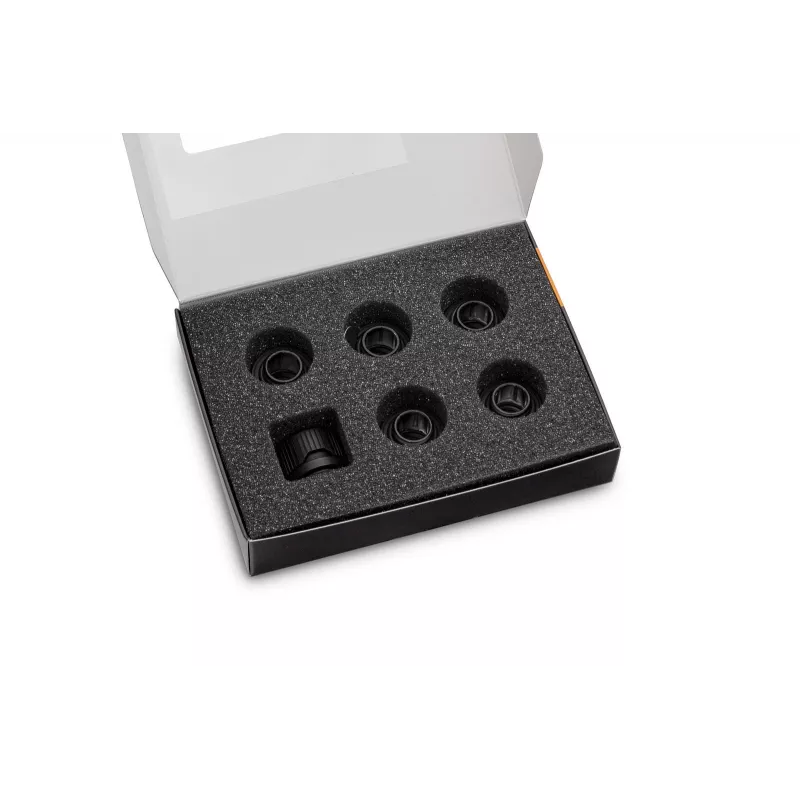 EK Water Blocks EK-Quantum Torque 6-Pack HDC 12 veržliarakčio antgalis juodas 1/4 colio 6 vnt.