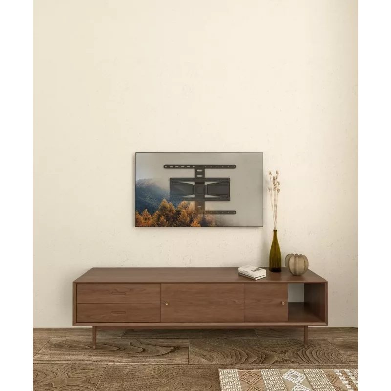 Pilnai judantis TV sieninis laikiklis GEMBIRD WM-90ST-02 43–90 colių ekranams, šarnyrinis, VESA 100x200–600x400, 50 kg talpa