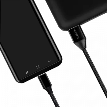 LogiLink USB laidas – USB-C (kištukas) į USB (kištukas) – USB 2.0 – 5 V – 3 A – 30 cm – Juodas