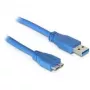 USB kabelis DeLOCK 83502 USB 3.2 Gen 1 5m USB A Micro-USB B mėlynas