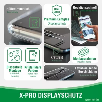 4smarts 360° Starter Set - apsauginis dėklas telefonui - grūdintas stiklas (10 H)