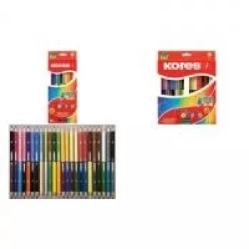 Kores Duo Multicolour 12 vnt. – dvigubi žymekliai vaikams