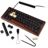 Sharkoon 100068100 Klaviatūra Office USB QWERTZ Vokiška Medienos Spalva 61 Klavišas RGB LED