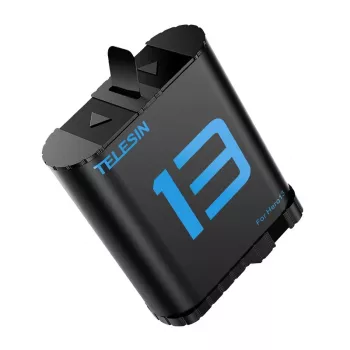 Telesin atsarginė baterija, skirta GoPro Hero 13 – įkraunama ličio jonų baterija, suderinama su Hero 13