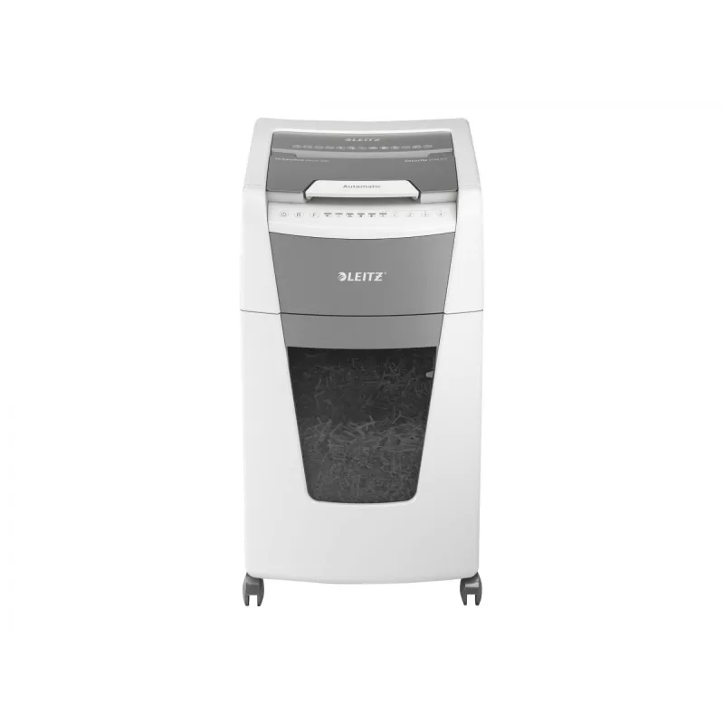 Smulkintuvas Leitz IQ Autofeed Office 300 automatinis, kryžminis pjovimas, P4, 22 cm, 4x30 mm, 60 L, 500 lapų, 55 dB