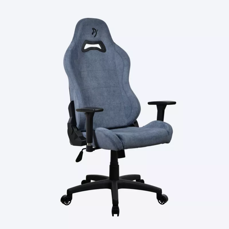 Žaidimų kėdė Arozzi Torretta SoftFabric Blue – ergonomiškas dizainas, reguliuojamas aukštis ir porankiai