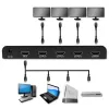 Qoltec 51798 Aktyvus HDMI skirstytuvas 4 x HDMI 4K x 2K | 3.4 Gb/s