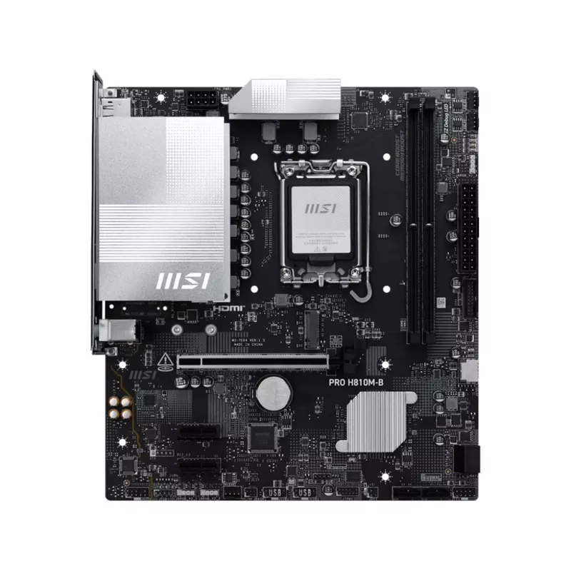 MSI PRO H810M-B pagrindinė plokštė Intel H810 LGA 1851 (Socket V1) micro ATX