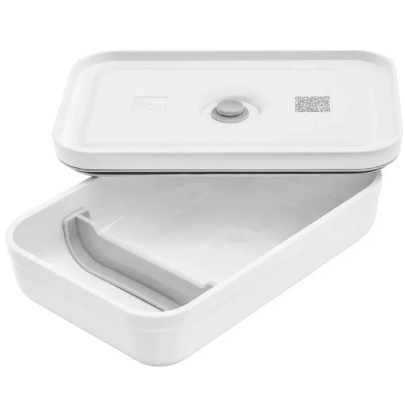 Pietų dėžutė ZWILLING FRESH & SAVE 1 L, plastikinė su silikoniniu sandarikliu, pilka/balta