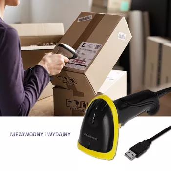Rankinis brūkšninių kodų skaitytuvas Qoltec 50860