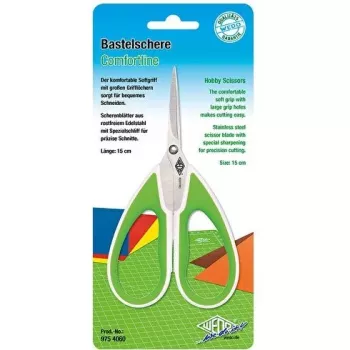 Žirklės WEDO 975 4060 Tiesaus pjovimo Žalia Balta 215mm