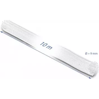 Pintas kabelių įmovos rankovė DeLOCK 20812 10 m x 9 mm balta