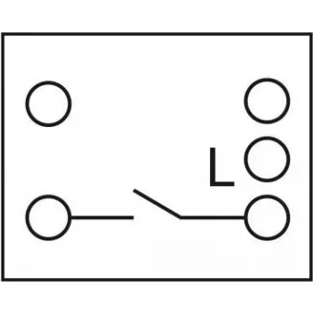 Delock Easy 45 – slėginis jungiklis – 1 svirtinis jungiklis – 10 A – AC 250 V – balta, RAL 9003 (81359)