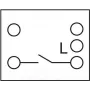 Delock Easy 45 – slėginis jungiklis – 1 svirtinis jungiklis – 10 A – AC 250 V – balta, RAL 9003 (81359)